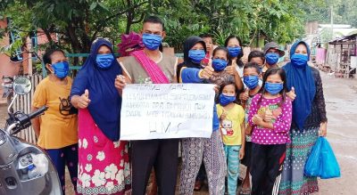  Muhammad Syafrudin Bagi-bagi Masker di Dapil