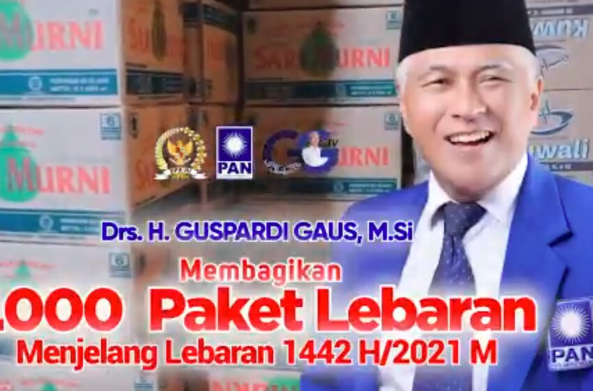  Lagi, Guspardi Gaus Bagikan Ribuan Paket Sembako Di Sumbar