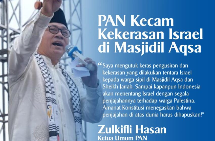  Kekerasan Israel Di Al-Aqsa, Zulhas: Menentang Resolusi PBB