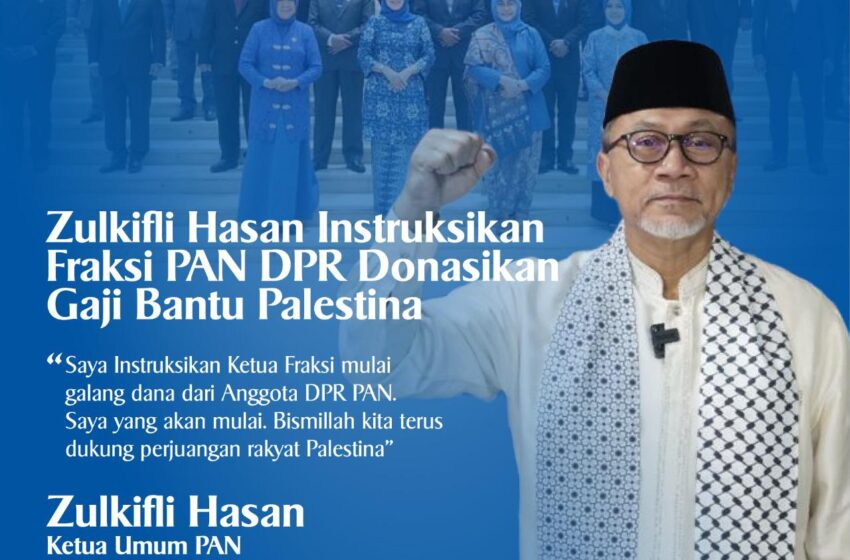  PAN Galang Dana untuk Palestina Mulai dari Gaji Anggota DPR