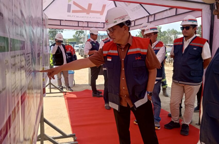  H. Bakri Pantau Pembangunan Tol di Muaro Jambi, Progres Capai 99%